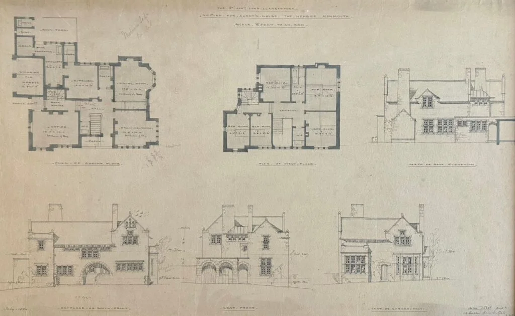 croes vaen hand drawn plans main